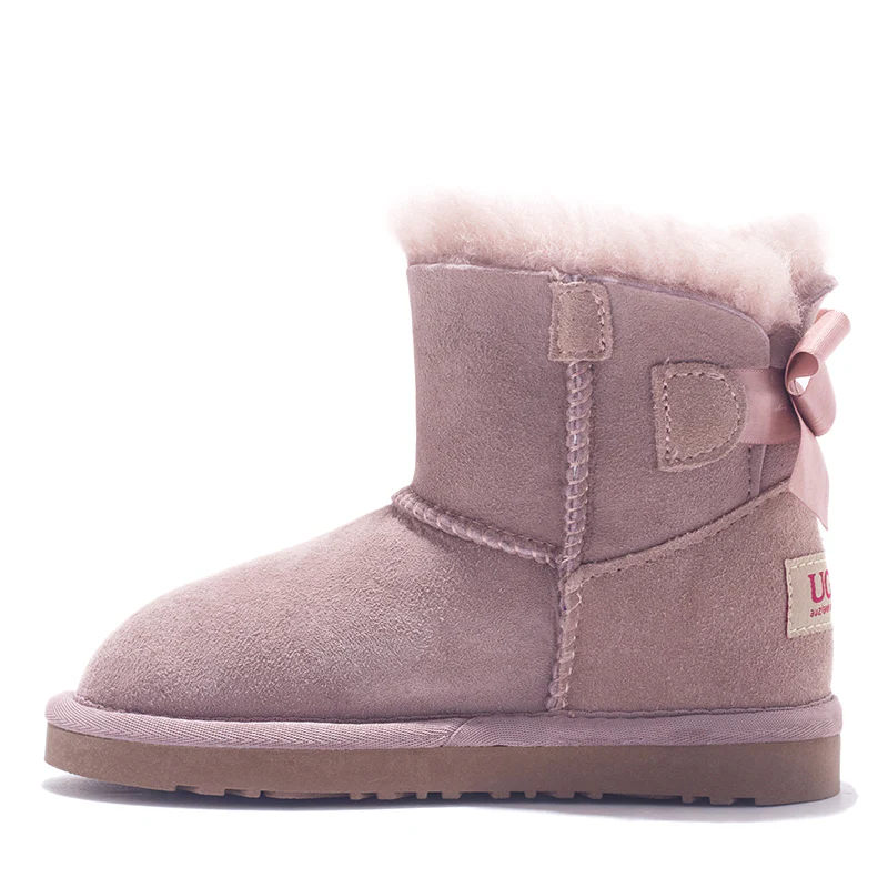 auzland-short-bow-kids-shepskin-ugg-boots-dust-pink-3.webp