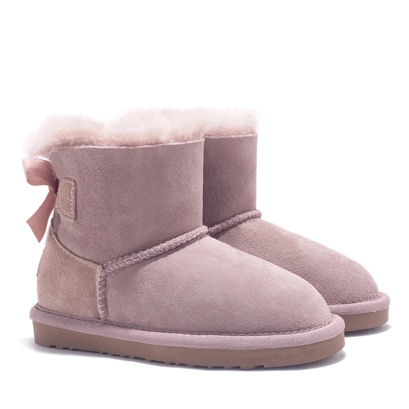 auzland-short-bow-kids-shepskin-ugg-boots-dust-pink-1.webp
