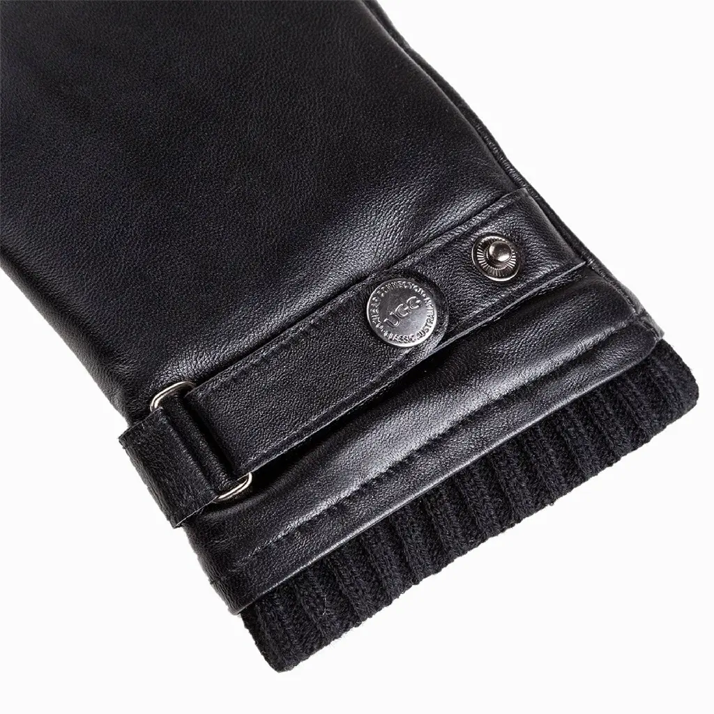 auzland-nappa-Men-leather-silver-stud-gloves-black-3.webp
