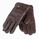 auzland-nappa-Men-leather-silver-stud-gloves-chocolate-1.webp