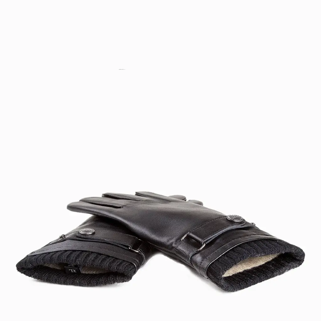 auzland-nappa-Men-leather-silver-stud-gloves-black-4.webp