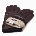 auzland-nappa-Men-leather-silver-stud-gloves-chocolate-5.webp