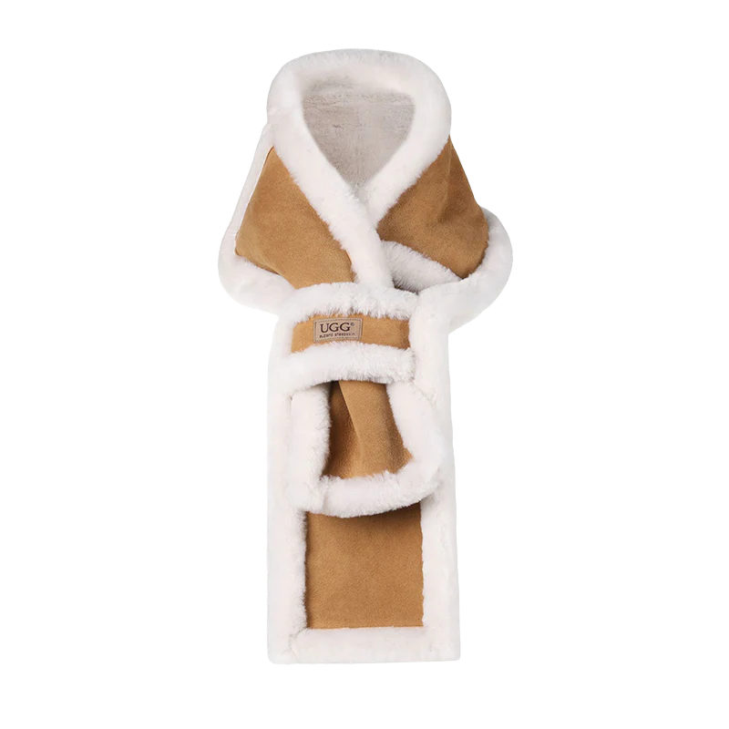[AUZH005-CHEST] UGG Single Cuff Sheepskin Scarf (Chestnut)